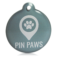 Pin Paws Tag Charcoal