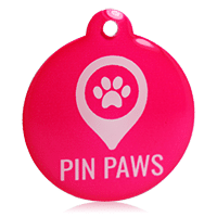 Pin Paws Hot Pink Tag