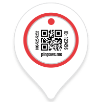 Pin Paws Dynamic Tag QR code Logo